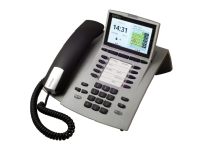 AGFEO ST 45 IP, IP-telefon, Sølv, Kablet håndsett, Bord/Vegg, 1000 oppføringer, Digitalt