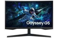 Samsung 27" Odyssey G55C, QHD, 165Hz Curved Gaming Monitor in Black (LS27CG552EUXXU)