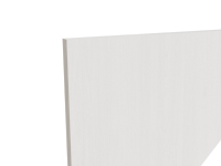 Garderobeindretning Eira Light, stor låge, hvidpigmenteret krydsfinér, grå laminat, rumbredde 220 mm