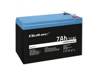 Qoltec Lifepo4 Litiumjärnfosfatbatteri | 12,8V | 7Ah | 89,6Wh | Bms