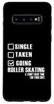 Coque pour Galaxy S10 Roller Skater Funny - Une seule prise en train de faire du patin à roulettes