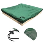 Dammtätt skydd Sandbox Cover Vattentätt Sandlåda Pool Cover black 200x200x20cm