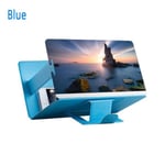 Screen Magnifier Mobile Phone Folding Stand Blue