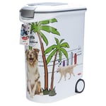 Curver tørrfôrbeholder Hund - Palme-Design: opptil 20 kg tørrfor (54 Liter)
