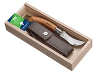 Opinel Svampkniv No.8 med läderslida & presentask OneSize - Fri frakt