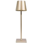 Uppladdningsbar bordslampa, trådlöst - Guld, IP54 utomhus bordslampa, touch dimbar - Dimbar : Dimbar, Farve : Guld