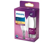 Philips Led E14 Kron Frost 4.3w 470lm 2-pack