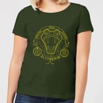 Harry Potter Slytherin Snake Badge Women's T-Shirt - Forest Green - XL
