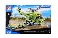 Wise Block Voiture de Construction en Forme D'Hélicoptère, Jouets STEM Compatibles Lego pour Les Enfants de Plus de 8 Ans, Cadeau d'anniversaire pour Voiture Télécommandée pour Les Enfants
