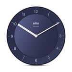 Braun Wall Clock, Blue, Normal