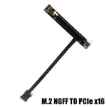 N16AW-X1 5cm Câble d'extension ruban M.2 WiFi A/E 3.0x16, clé NGFF vers PCe, longueur d'alimentation 6 broches personnalisable Nipseyteko
