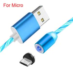 5a 60w Pd Magnetic Usb Cable Type-c Quick Charge Led Data Blue Micro Plug