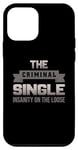 Coque pour iPhone 12 mini Funny Criminal Single Design - La folie à pied libre