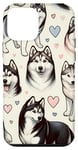Coque pour iPhone 12 mini Beau motif huskies husky