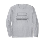 Bedford CF classic van black outline graphic Long Sleeve T-Shirt