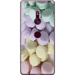 Sony Xperia XZ3 Transparent Mobilskal Macarons