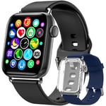 Ezanaki Smart Watch, Fitness Tracker 1.69" Full Touch Screen Watch with Heart Rate Blood Oxygen Sleep Monitor Sports Smartwatch...