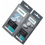 Bosch - Lot de 10 pastilles de nettoyage, avec 3 tablettes détartrantes (00312097, 00312094) Cafetière, Machine à Café siemens
