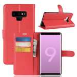 samsung Samsung Note 9 PU Wallet Case Red