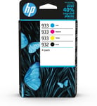 HP 6ZC71AE/932/933 Ink cartridge multi pack Bk,C,M,Y 8,5ml + 3x4ml Pac