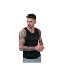 Under Armour Mens Sportstyle Logo Tank Vest in Black Cotton - Size Small