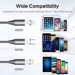 1m Magnetic Usb Cable For Iphone 6 Xiaomi Redmi 4x Micro U |
