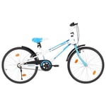 Kids Bike 24 inch Blue and White vidaXL