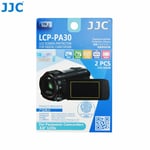 JJC LCP-PA30 Film Screen Display Protector for Panasonic 3.0" LCD Camcorders x2