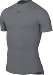 Nike FB7932-084 M NP DF Tight Top SS Sweatshirt Homme Smoke Grey/Black Taille L