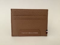 New Men’s Tommy Hilfiger ‘Downtown’ Cognac Leather Card Holder in Gift Box