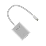 Adaptateur Vidéo Usb Type C Mâle Vers Vga Hub Vidéo Linq Argent