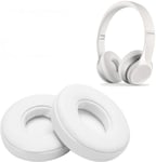 WADEO Replacement Ear Pads Headphone Replacement Earpads Ear Cushion Ear Cups for Beats by Dr. Dre Solo 2.0 On-Ear Headphones (Wireless, White)