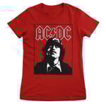 Hybris AC/DC - Lock Up Your Daughters Girly Tee (Red,XL)