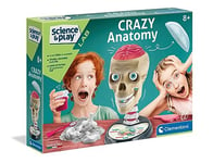 Clementoni 61520 Science&Play Crazy Anatomy Scientific Kit for Children-Ages 8 Years Plus, Multi Coloured, 7 x 35 x 26