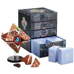 CC Countdown Characters by Numskull 2023 Destiny Gingerbread Ghost Shell Collectible Figure - Official Destiny Merchandise - Buildable Advent Calendar Statue