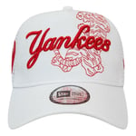 New Era NY Yankees Tech Fabric Script Trucker Cap - White NEW