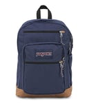 JANSPORT Backpack with 15-inch Laptop Sleeve, Navy - Large Computer Bag Rucksack with 2 Compartments, Ergonomic Straps - Bag for Men, Women