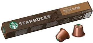 STARBUCKS by NESPRESSO House Blend Lungo Coffee Pods, 10 Pods