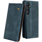 Fodral till Samsung Galaxy S24 FE Flip Magnetic Stitched Wallet Midnight Blue Blå