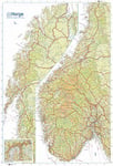 Veggkart Norge i målestokk 1:1 mill
