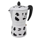 (6 Cups 300ML)Moka Pot Milk Cow Color Moka Coffee Pot Coffee Cup Pot Aluminum