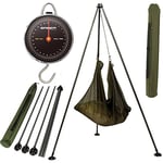 SABER CARP FISHING 60LB WEIGH SCALES + NGT WEIGHING TRIPOD SYSTEM WITH MUD FEET