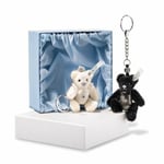 Steiff Wedding Teddy Bear Pendant Set with Swarovski Crystals 9cm 034114