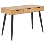 Timbercraft Collection - Neptun Skrivbord 77x110x50 cm Natur/Svart
