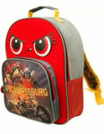 LEGO MOVIE 2 BATMAN  'Apocalypseburg' school Backpack bag. Mesh Pocket