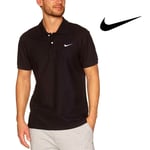 Nike Mens Pique Polo Shirt Black Tee Sports Casual Free Tracked Post