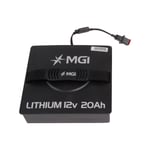 MGI Lithium 12v 20Ah Reservebatteri m/ Lader