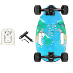 Skateboarding Mini Cruiser Retro Skateboard, Complete Skateboard, Teen Skateboard, Plastic Skateboard, 28-Inch with with LED Flash, Suitable for Children Boys, Young Beginners outdoors ( Color : 2 )
