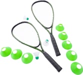 Pure4fun | Speed Badminton Set, 58X21cm | Juodas/Žalias