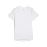 Puma Run Velocity SS Tee Dam XL Vit - Lätt och Snygg T-shirt för Löpare